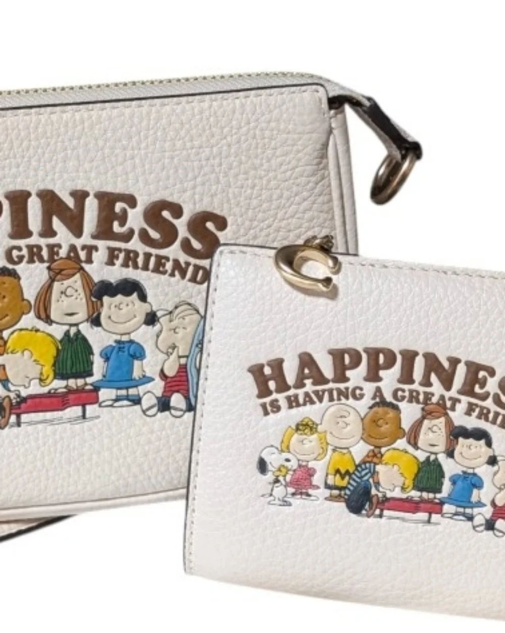 NWT Coach X Peanuts Nolita 19 CBM76 bag & Snap Wallet Happiness Charlie Brown